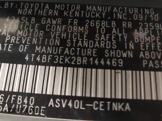 2011 Toyota Camry LE with VIN 4T4BF3EK2BR144469, listed as a IAAI auction lot 41298224 with 169,208 mi miles. Bid and sale history available at carsss.com. Image 9.