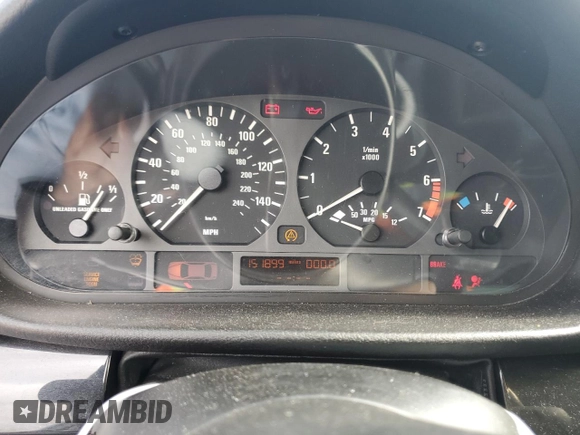 2001 BMW 3 Series 325i with VIN WBAAV33451EE26745, listed as a Copart auction lot 48457115 with 151,899 mi miles and Salvage Title. Bid and sale history available at carsss.com. Image 9.