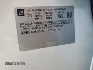 2017 Buick Regal Sport Touring z VIN 2G4GL5EX4H9103315, wystawiony jako Copart lot #59039095 z przebiegiem 125 409 mil mil oraz Szkoda całkowita • Salvage title. Historia ofert i sprzedaży dostępna na DreamBid. Obrazek 12.