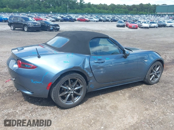 2017 Mazda MX-5 Miata Grand Touring with VIN JM1NDAD76H0123546, listed as a IAAI auction lot 42730223 with 120,335 mi miles and . Bid and sale history available at DreamBid. Image 4.