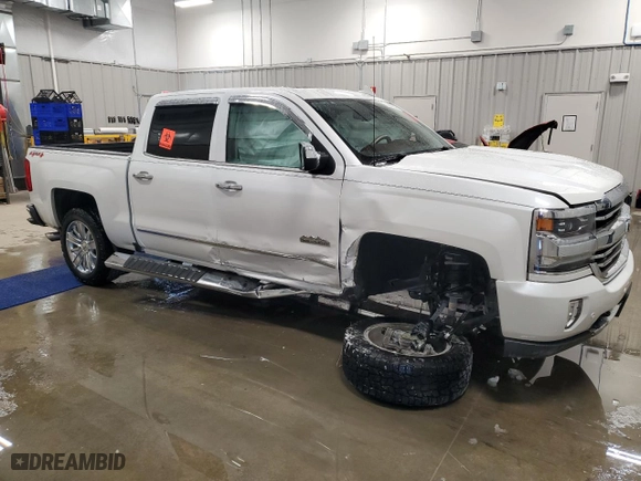 2017 Chevrolet Silverado 1500 High Country with VIN 3GCUKTEJ9HG224454, listed as a Copart auction lot 45988875 with 0 mi miles and Salvage Title. Bid and sale history available at carsss.com. Image 4.