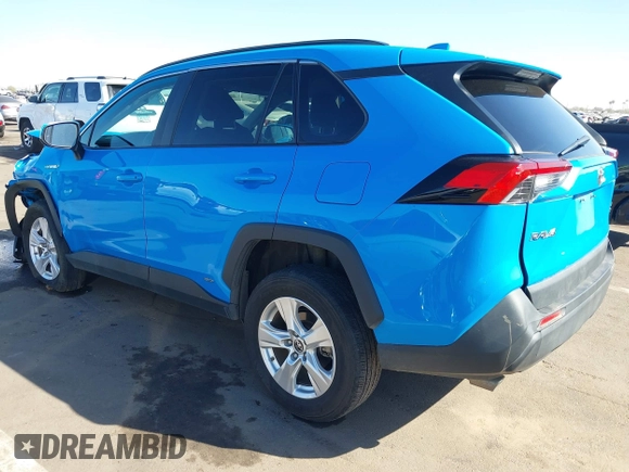 2021 Toyota RAV4 Hybrid LE with VIN 4T3MWRFVXMU023035, listed as a IAAI auction lot 41514191 with 30,669 mi miles. Bid and sale history available at carsss.com. Image 3.