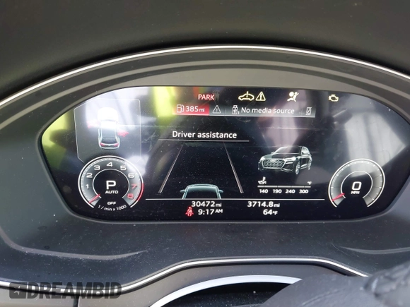 2021 Audi Q5 Premium Plus with VIN WA1BAAFY7M2065912, listed as a IAAI auction lot 41752656 with 30,472 mi miles and . Bid and sale history available at DreamBid. Image 7.