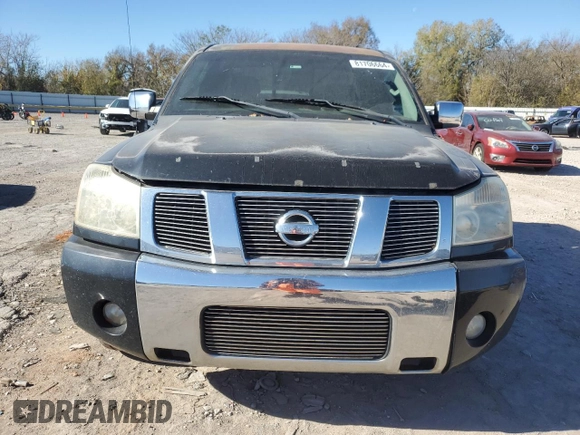 2004 Nissan Titan SE with VIN 1N6AA06A34N537646, listed as a Copart auction lot 81706664 with 176,076 mi miles and Clean Title. Bid and sale history available at carsss.com. Image 5.