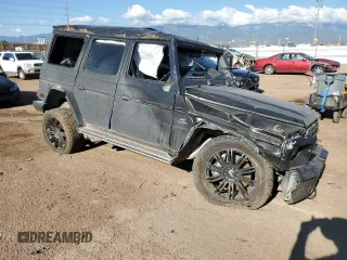 2013 Mercedes-Benz G-Class AMG G 63 with VIN WDCYC7DF9DX206443, listed as a Copart auction lot 59352504 with 0 mi miles and Salvage Title. Bid and sale history available at carsss.com. Image 4.