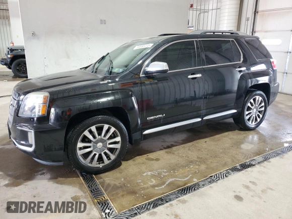 2017 GMC Terrain Denali with VIN 2GKFLVE37H6210717, listed as a Copart auction lot 56666415 with 131,388 mi miles and Salvage title. Bid and sale history available at DreamBid. Image 1.