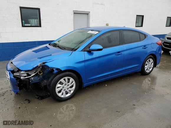 2017 Hyundai Elantra SE with VIN KMHD74LF9HU410431, listed as a Copart auction lot 47257335 with 99,542 mi miles and Salvage Title. Bid and sale history available at carsss.com. Image 1.