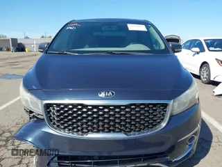 2016 Kia Sedona SX-L with VIN KNDME5C15G6083811, listed as a IAAI auction lot 41932863 with 124,218 mi miles. Bid and sale history available at carsss.com. Image 12.
