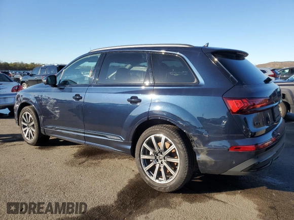 2024 Audi Q7 Premium Plus z VIN WA1LCBF70RD010757, wystawiony jako Copart lot #86386164 z przebiegiem 2 256 mil mil oraz Szkoda całkowita • Salvage title. Historia ofert i sprzedaży dostępna na DreamBid. Obrazek 2.