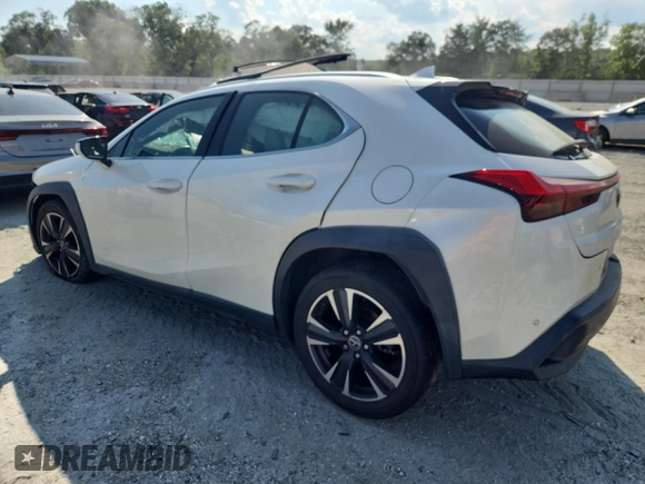 2021 Lexus UX 200 with VIN JTHP3JBH7M2037019, listed as a Copart auction lot 62903445 with Not provided miles and Salvage title. Bid and sale history available at DreamBid. Image 2.