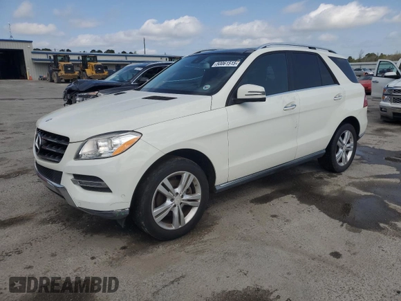 2013 Mercedes-Benz M ML 350 with VIN 4JGDA5HB1DA176326, listed as a Copart auction lot 50061515 with 159,857 mi miles and Salvage Title. Bid and sale history available at carsss.com. Image 1.