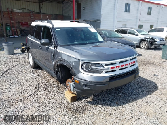 2024 Ford Bronco Sport Heritage with VIN 3FMCR9G64RRE14313, listed as a IAAI auction lot 42024410 with 6,771 mi miles and . Bid and sale history available at DreamBid. Image 1.
