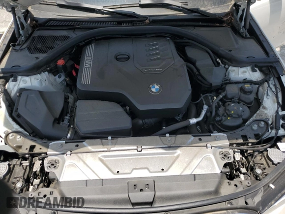 2022 BMW 3 Series 330i with VIN 3MW5R1J04N8C53879, listed as a Copart auction lot 57444544 with 27,972 mi miles and Salvage Title. Bid and sale history available at carsss.com. Image 12.