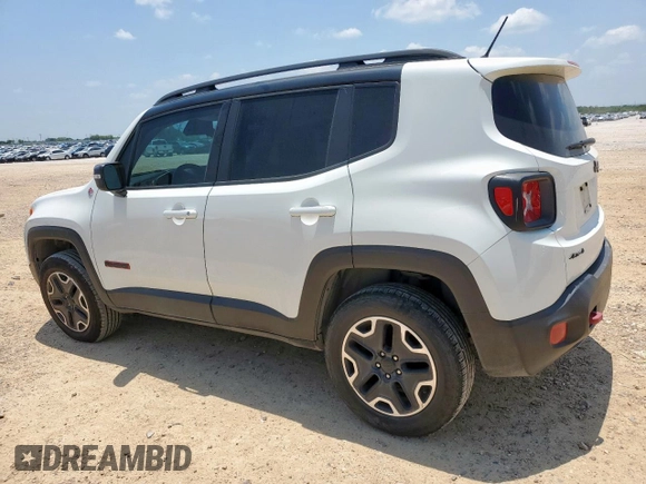 2017 Jeep Renegade Trailhawk z VIN ZACCJBCB5HPE59954, wystawiony jako Copart lot #58703705 z przebiegiem 155 407 mil mil oraz Szkoda całkowita • Salvage title. Historia ofert i sprzedaży dostępna na DreamBid. Obrazek 2.