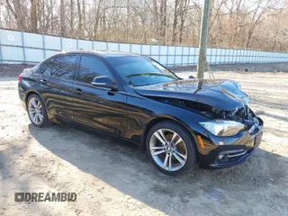 2016 BMW 3 Series 328i with VIN WBA8E9G52GNU28995, listed as a IAAI auction lot 41662201 with 86,381 mi miles. Bid and sale history available at carsss.com. Image 1.
