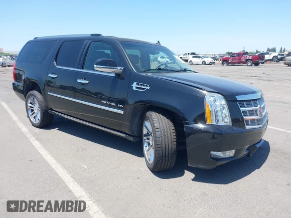 2014 Cadillac Escalade ESV Platinum z VIN 1GYS3KEF5ER161787, wystawiony jako IAAI lot #42358806 z przebiegiem 120 317 mil mil oraz . Historia ofert i sprzedaży dostępna na DreamBid. Obrazek 1.