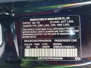 2017 Infiniti QX30 Premium с VIN SJKCH5CP6HA026438, выставлен на аукционе IAAI как лот 42382135 с пробегом 69 019 миль миль и . История ставок и продаж доступна на DreamBid. Изображение 9.