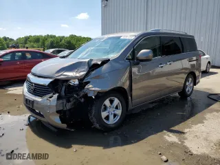 2017 Nissan Quest SV with VIN JN8AE2KP2H9166253, listed as a Copart auction lot 55681044 with 111,999 mi miles. Bid and sale history available at carsss.com. Image 1.