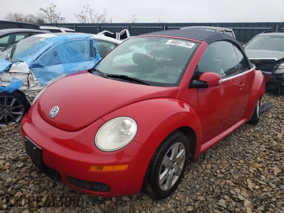 2007 Volkswagen Beetle with VIN 3VWRF31YX7M420171, listed as a Copart auction lot 80837794 with 156,327 mi miles and Non Repairable. Bid and sale history available at DreamBid. Image 1.