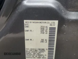 2022 Nissan Altima 2.0 SR with VIN 1N4AL4CV4NN397447, listed as a Copart auction lot 47726205 with 37,132 mi miles and Salvage Title. Bid and sale history available at carsss.com. Image 12.