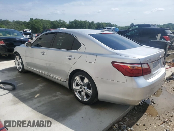 2010 Lexus LS 460 with VIN JTHBL5EF6A5098545, listed as a Copart auction lot 54427435 with 66,616 mi miles and Salvage title. Bid and sale history available at DreamBid. Image 2.