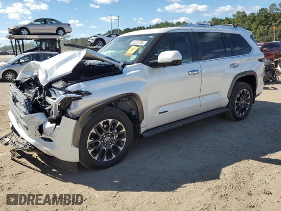 2024 Toyota Sequoia SR5 with VIN 7SVAAABA4RX041139, listed as a Copart auction lot 73237084 with 4,742 mi miles and Salvage Title. Bid and sale history available at carsss.com. Image 1.