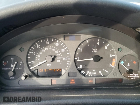 1999 BMW 3 Series 323icA with VIN WBABJ8330XEM26307, listed as a Copart auction lot 84523174 with 108,161 mi miles and Salvage Title. Bid and sale history available at carsss.com. Image 9.