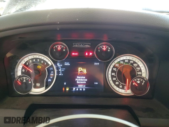 2017 Ram 1500 Lone Star z VIN 3C6RR6LT9HG637098, wystawiony jako Copart lot #55029165 z przebiegiem 98 995 mil mil oraz Szkoda całkowita • Salvage title. Historia ofert i sprzedaży dostępna na DreamBid. Obrazek 9.