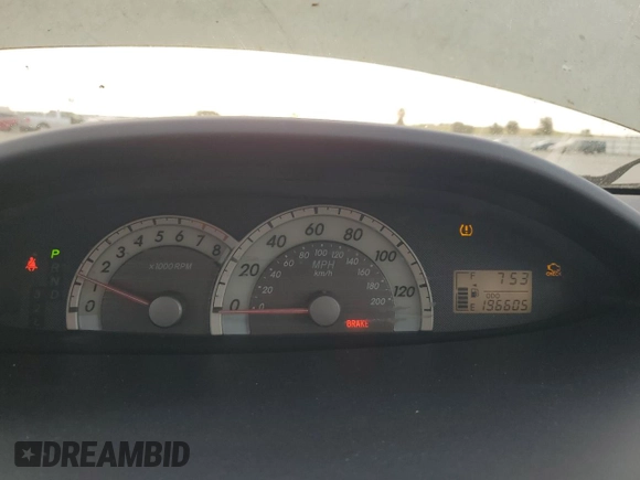 2008 Toyota Yaris with VIN JTDBT923681261683, listed as a Copart auction lot 53212285 with 196,605 mi miles and Clean Title. Bid and sale history available at DreamBid. Image 9.