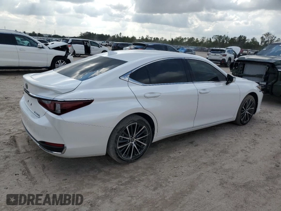 2023 Lexus ES with VIN 58ADA1C10PU027232, listed as a Copart auction lot 76584864 with 0 mi miles and Non Repairable. Bid and sale history available at carsss.com. Image 3.