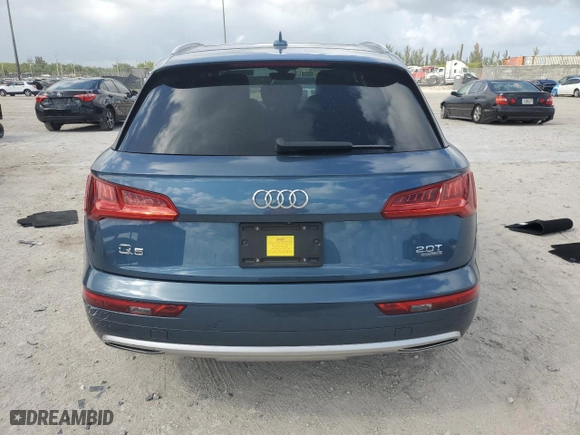 2018 Audi Q5 Premium Plus with VIN WA1BNAFY3J2145191, listed as a Copart auction lot 51533495 with 53,779 mi miles and Salvage Title. Bid and sale history available at carsss.com. Image 6.