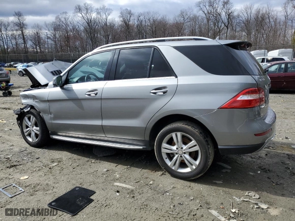 2014 Mercedes-Benz M-Class ML 350 with VIN 4JGDA5HB1EA359887, listed as a Copart auction lot 47874625 with 0 mi miles and Salvage Title. Bid and sale history available at carsss.com. Image 2.