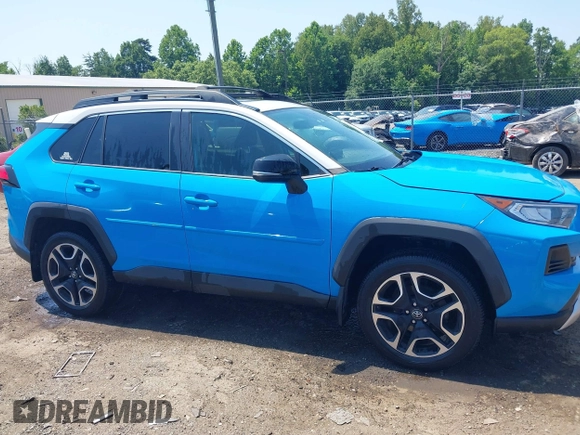 2019 Toyota RAV4 Adventure with VIN 2T3J1RFV4KW034658, listed as a IAAI auction lot 42597706 with 266,949 mi miles and . Bid and sale history available at DreamBid. Image 13.