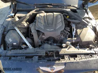 2020 Genesis G90 3.3T Premium with VIN KMTF34PA4LU076259, listed as a Copart auction lot 87943615 with 61,425 mi miles and Salvage Title. Bid and sale history available at carsss.com. Image 11.