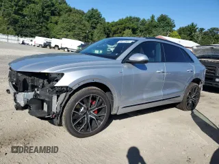 2020 Audi Q8 Premium Plus с VIN WA1EVAF11LD023212, выставлен на аукционе Copart как лот 68375904 с пробегом 41 383 миль миль и Списание • Salvage title. История ставок и продаж доступна на DreamBid. Изображение 1.