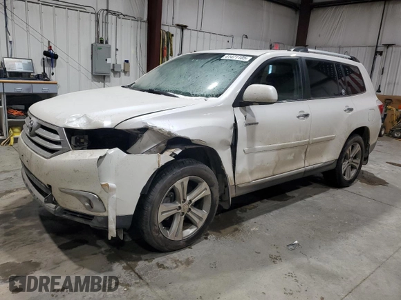 2012 Toyota Highlander Limited with VIN 5TDDK3EH7CS133531, listed as a Copart auction lot 41471105 with 189,297 mi miles and Salvage title. Bid and sale history available at DreamBid. Image 1.