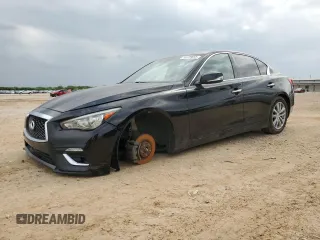 2015 Infiniti Q50 Premium with VIN JN1BV7AR8FM403423, listed as a Copart auction lot 54729655 with 136,905 mi miles and Clean title. Bid and sale history available at DreamBid. Image 1.
