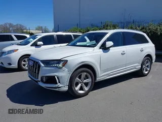 2023 Audi Q7 Premium Plus with VIN WA1LCBF72PD031042, listed as a IAAI auction lot 41825855 with 28,869 mi miles and . Bid and sale history available at DreamBid. Image 2.