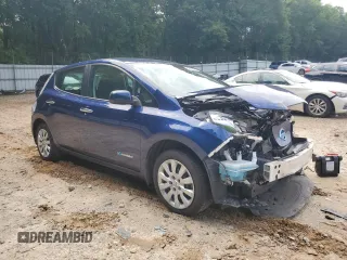 2017 Nissan LEAF S with VIN 1N4BZ0CP3HC311462, listed as a Copart auction lot 62606785 with Not provided miles and Salvage title. Bid and sale history available at DreamBid. Image 4.
