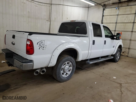 2015 Ford Super Duty F-250 SRW Lariat with VIN 1FT7W2BT0FEC28009, listed as a Copart auction lot 49312845 with 258,736 mi miles and Salvage Title. Bid and sale history available at carsss.com. Image 3.