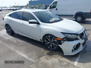 2019 Honda Civic Si z VIN 2HGFC1E5XKH707473, wystawiony jako IAAI lot #41754226 z przebiegiem 89 392 mil mil oraz . Historia ofert i sprzedaży dostępna na DreamBid. Obrazek 1.