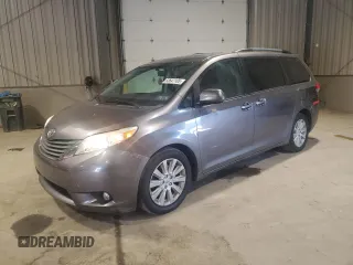 2011 Toyota Sienna XLE with VIN 5TDDK3DC7BS022224, listed as a Copart auction lot 53647105 with 168,291 mi miles and Salvage Title. Bid and sale history available at carsss.com. Image 1.