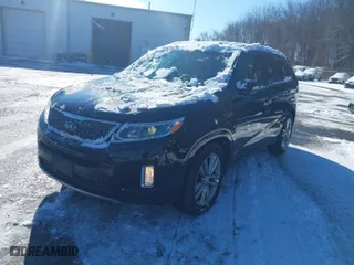 2014 Kia Sorento SX Limited with VIN 5XYKWDA75EG459116, listed as a IAAI auction lot 41551407 with 153,622 mi miles. Bid and sale history available at carsss.com. Image 2.