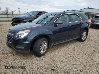 2017 Chevrolet Equinox LS with VIN 2GNFLEEKXH6190716, listed as a Copart auction lot 53573585 with 103,498 mi miles and Clean Title. Bid and sale history available at carsss.com. Image 1.