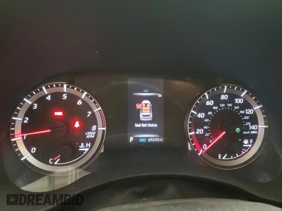 2020 Toyota Highlander LE with VIN 5TDBZRBHXLS004645, listed as a Copart auction lot 47989115 with 69,245 mi miles and Salvage title. Bid and sale history available at DreamBid. Image 9.