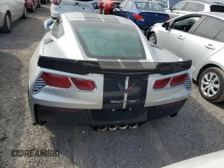 2017 Chevrolet Corvette Z51 2LT with VIN 1G1YK2D75H5117693, listed as a Copart auction lot 75127544 with 0 mi miles and Salvage Title. Bid and sale history available at carsss.com. Image 6.