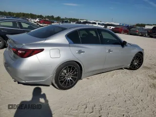 2019 Infiniti Q50 Signature Edition with VIN JN1EV7AP7KM518388, listed as a Copart auction lot 49925335 with 78,458 mi miles and Salvage Title. Bid and sale history available at DreamBid. Image 3.