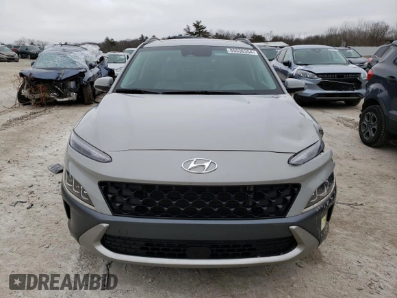 2022 Hyundai Kona Limited with VIN KM8K53A31NU795320, listed as a Copart auction lot 85536354 with 67,773 mi miles and Salvage Title. Bid and sale history available at carsss.com. Image 5.