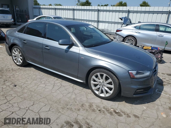 2014 Audi A4 Premium with VIN WAUDFAFL5EN029993, listed as a Copart auction lot 69077094 with 134,590 mi miles and Salvage title. Bid and sale history available at DreamBid. Image 4.