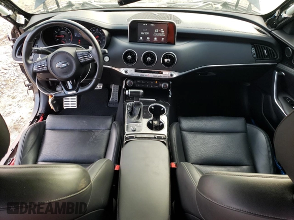 2020 Kia Stinger GT-Line with VIN KNAE15LA7L6076947, listed as a Copart auction lot 78485194 with 34,053 mi miles and Salvage Title. Bid and sale history available at DreamBid. Image 8.